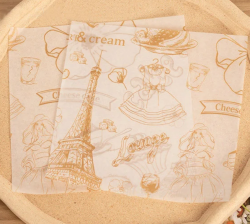 Бумага упаковочная для бенто-торта «Париж» 18 х 18 (5 листов) Изображение Бумага упаковочная для бенто-торта «Париж» 18 х 18 (5 листов)